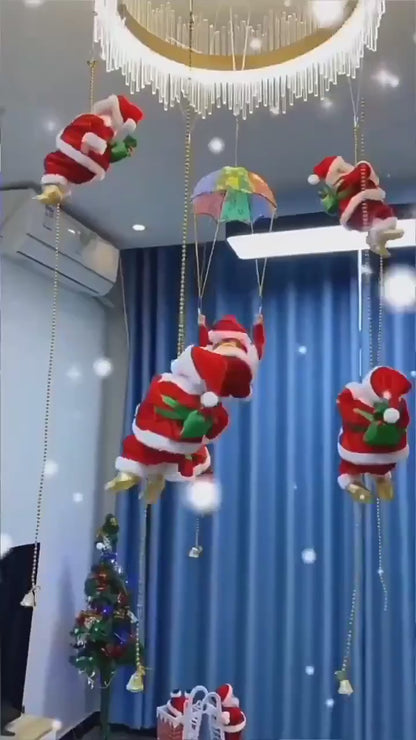 🎅 Kletternder Weihnachtsmann mit Musik & Bewegung
